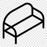Couch, Couch Bed, Bed Couch, Sofa Bed icon svg