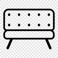 couch, chair, recliner, loveseat icon svg