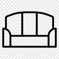 Couch, Loveseat, Sofa Bed, Sofa Bed Couch icon svg