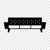 Couch, Sofa Bed, Couch Bed, Bed Couch icon svg