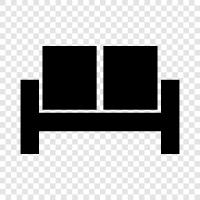 Couch, Sleeper Sofa, Couch Bed, Sofa Bed icon svg