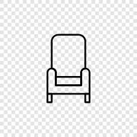 Couch, Sectional, Sofa Bed, Ottoman icon svg