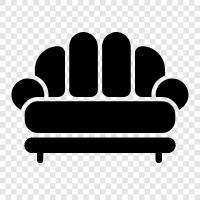 couch, lounge, recliner, comfortable icon svg