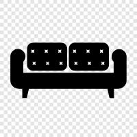 Couch, Couches, Leather Sofa, Sofa Bed icon svg