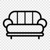 couch, lounge, armchair, bed icon svg