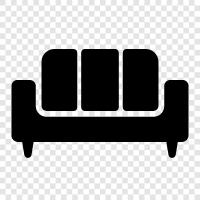 Couch, Couch Bed, Loveseat, Sofa Bed icon svg