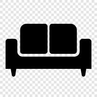 Couch, Loveseat, Sofa Bed, Sleeper Sofa icon svg