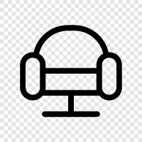 Couch, Chair, Bed, Bedroom icon svg