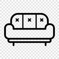 Couch, Loveseat, Sofa Bed, Sectional icon svg