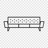 Couch, loveseat, chair, Sofa icon svg