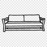 Couch, Loveseat, Sofa Bed, Bed Couch icon svg