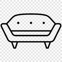 Couch, Couch Bed, Sofa Bed, Bed Couch icon svg