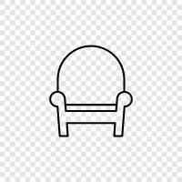 Couch, Stuhl, Sitzen, Entspannung symbol