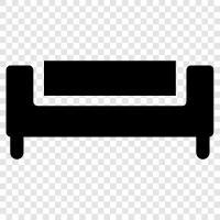 Couch, Sofa Bed, Ottoman, Love Seat icon svg