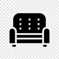 Couch, Couch Bed, Sofa Bed, Bed Couch icon svg