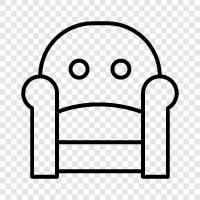 couch, recliner, chair, living room icon svg