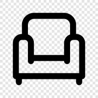 Couch, Bed, Bedroom, Living Room icon svg