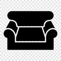 Couch, Sofa Bed, Loveseat, Sofa icon svg