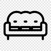 Couch, Chair, Bed, Sofa icon svg