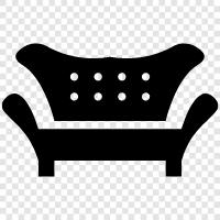 Couch, loveseat, sectional, Sofa icon svg