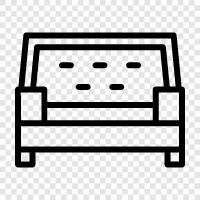 Couch, Loveseat, Sofa Bed, Couch Bed icon svg