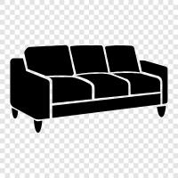 Couch, Couch Bed, Sofa Bed, Loveseat icon svg