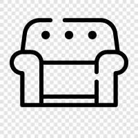 couch, living room, bedroom, couches icon svg