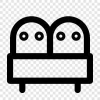 Couch, Loveseat, Sofa Bed, Bed Couch icon svg