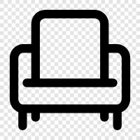 Couch, Living Room, Couch Bed, Sofa Bed icon svg