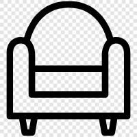 Couch, Loveseat, Armchair, Bed icon svg