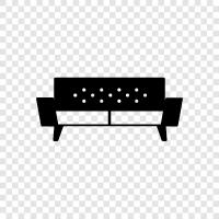 Couch, Living Room, Bedroom, Sofa icon svg
