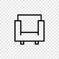 Couch, Sofa Bed, Couch Bed, Loveseat icon svg