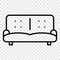 Couch, Couches, Bed, Bedroom icon svg