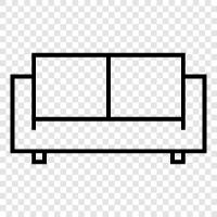 Couch, Loveseat, Sofa Bed, Sectional icon svg