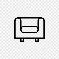 Couch, Loveseat, Sofa Bed, Sectional Sofa icon svg