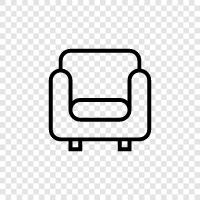 Couch, Living Room, Bedroom, Furniture icon svg