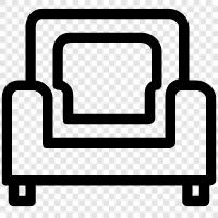 couches, chairs, bedroom furniture, living room furniture icon svg