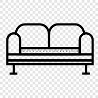 couches, sofa, love seat, sleeper icon svg