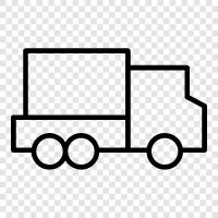 Kurier, Logistik, LKW, Transport symbol