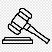 Courtroom, Lawyer, Judge, Attorney icon svg