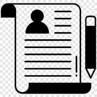 cover letter, resume cover letter, resume tips, resume template icon svg