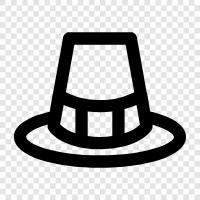cowboy hat, fedora, men s hat, headwear icon svg