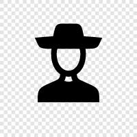 cowboy, cowboy hat, cowboy style, western icon svg