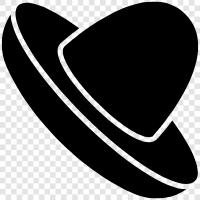 cowboy, hat, Mexico, hats icon svg