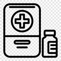 CPR, AED, first aid kit, first aider icon svg