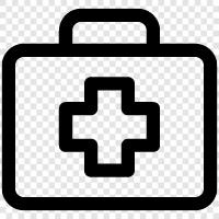 CPR, AED, bleeding, burns icon svg