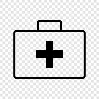 CPR, AED, first aid kit, CPR mask icon svg