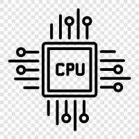 cpu, Prozessor, Kerne, Geschwindigkeit symbol