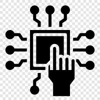 CPU, Zentraleinheit, Mikroprozessor, Chip symbol
