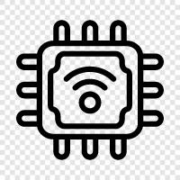 CPU, central processing unit, processors, clock speed icon svg